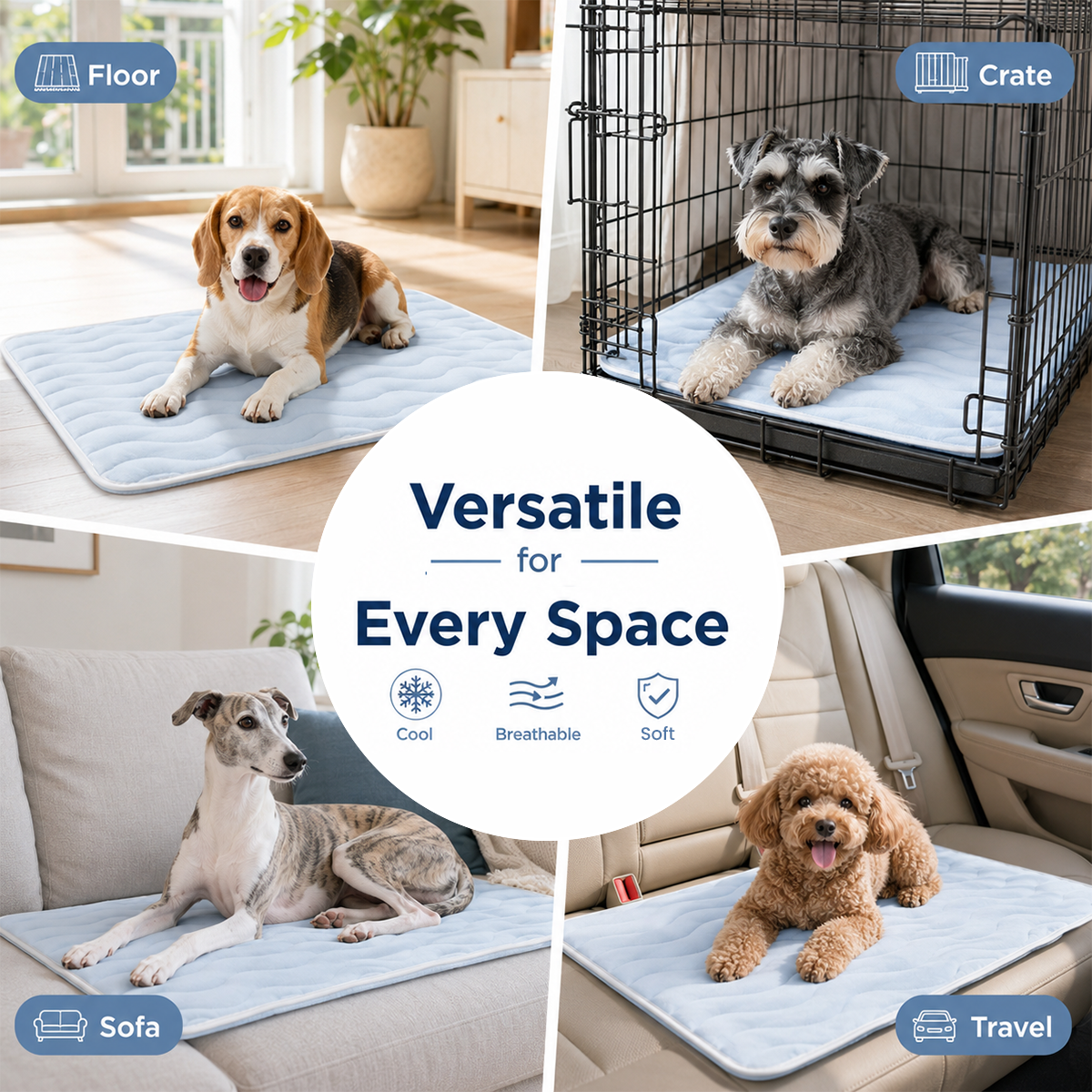 cooling mat for dogs -Keep Your Dog Cool, Calm & Comfortable All Summer